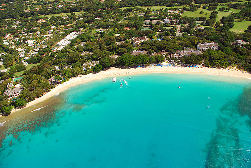 Aerial - sandy-lane-beach-barbados
